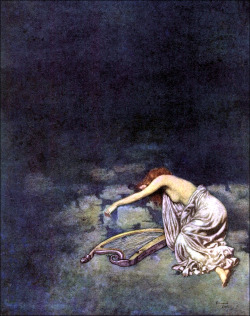 saveflowers1:  Edmund Dulac (1912 or 1921) from THE POETICAL WORKS OF EDGAR ALLAN POE. 