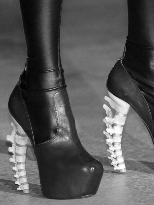Sex wink-smile-pout:  Shoes at Dsquared Fall pictures