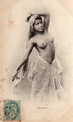 Les-Sources-Du-Nil:  Jean Geiser (1848-1923)  La Danse, French Postcard, Algeria,