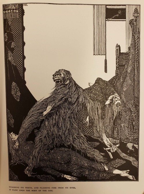 Another Harry Clarke illustration, this one for “The Murders in the Rue Morgue”From: Poe, Edgar Alla