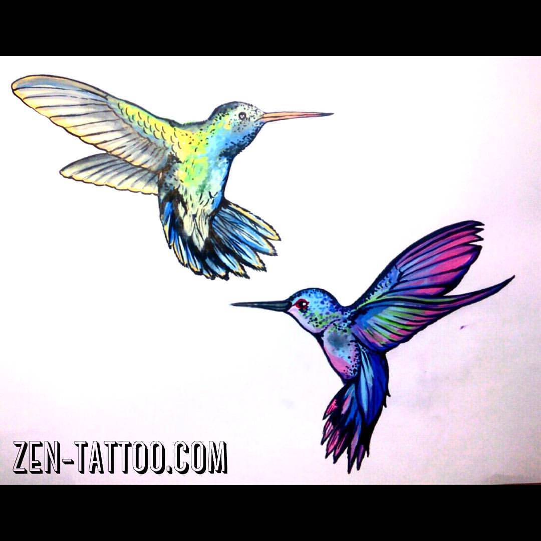 Tattoo uploaded by Enid Reyes  Hummingbird tattoo NotMine hummingbird  hummingbirdtattoo sleeve color bird tattoosofinstagram  Tattoodo