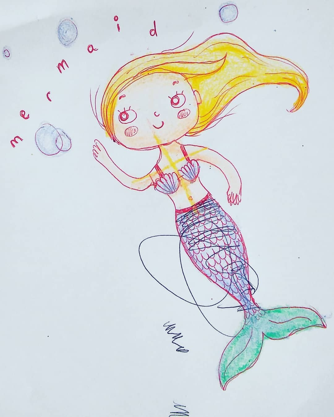 Featured image of post How To Draw A Mermaid Swimming : A mermaid is generally depicted as an alluring and elegant creature.