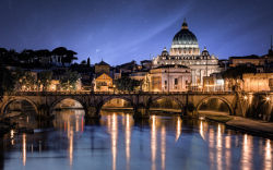 mostlyitaly:  Rome by night (Lazio, Italy) by guerel sahin  