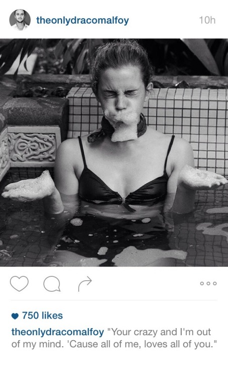 queenkhaleesistark:Instagram posts- Draco’s Hermione appreciation posts (most pictures taken when hi