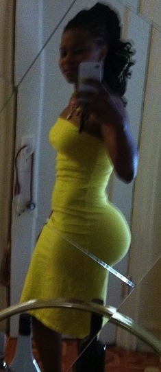 Porn Pics iofbeholder:  yellow dress in a dark room