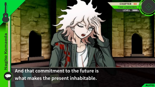 fakedrv3screenshots: Nagito: I say all this because hope is not like a lottery ticket you can sit on