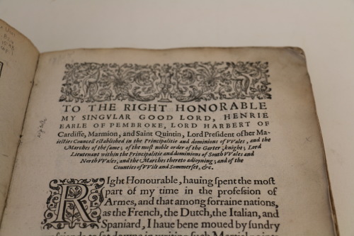 uispeccoll: Robert Barret’s (fl.1586?-1607) The Theorike and Practike of Moderne Warres (1598) is an