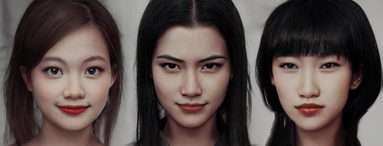 pic Artbreeder Avatar The Last Airbender ty lee azula and mai visualized