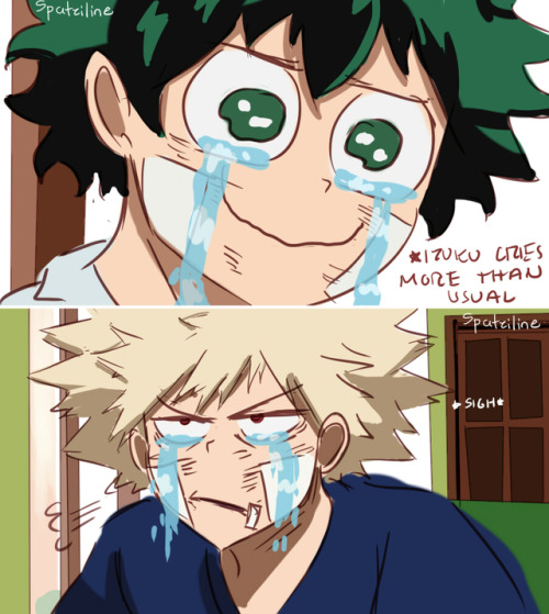 spatziline:  TEARS QUIRK AU + Marvel reference…SOMEONE STOP ME (Izuku is always crying so this is the AU where his tears are actually his quirk lol) EVERYONE CRIES IN THIS AU+Patreon+