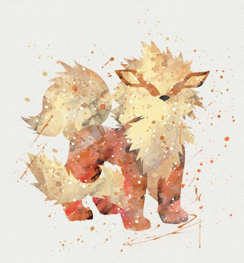 retrogamingblog: Pokemon Watercolor Paintings made by Dragon-fly