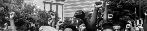 candidinatlanta:  “As the protesters marched through the streets, it began to storm. Every time the thunder crashed, the protesters would cheer louder and louder. It seemed as if mother nature herself were cheering them on..” 