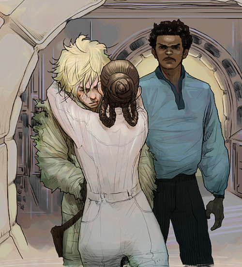 tatooineknights:Protective Lando and Worn Down Luke are my fave aesthetic. 