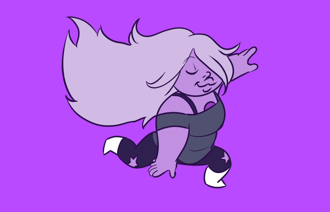 eleoradraws:  Steven and Amethyst dancing! Will add Garnet and Pearl soon.