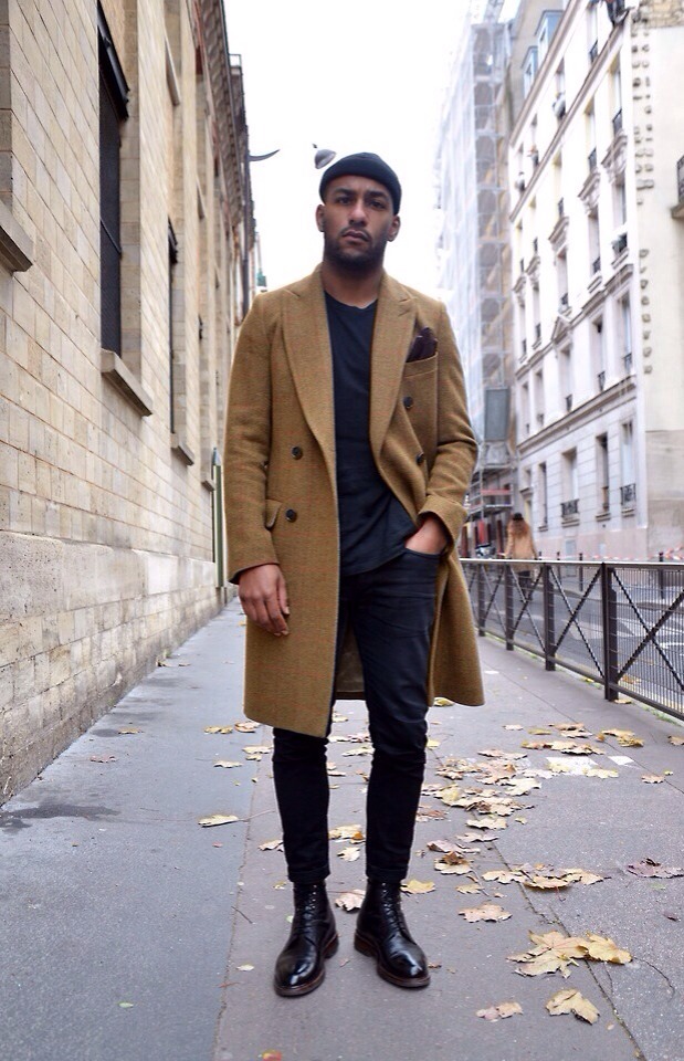 theidledandy:  Dries Van Noten tweed coat with Crockett &amp; Jones boots.