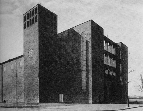 Gottfried Bohm - St Josephs Church, Zabrze, Poland, 1931. Via.