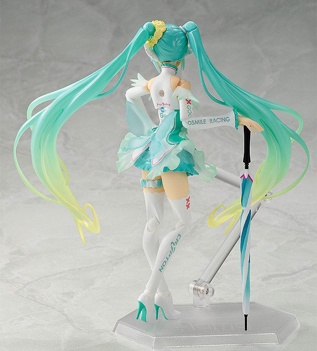 goodsmilecompanyunofficial: Figma Racing Miku 2017 version, by Good Smile Racing. 