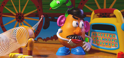 as-seen-on-disney:“Hey, hey, c’mon Potato Head. If Woody says it’s alright then, well, darnit,