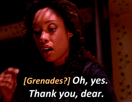 toshsato:  GINA TORRES as ZOE WASHBURNE in FIREFLY: WAR STORIESI know it’s a difficult