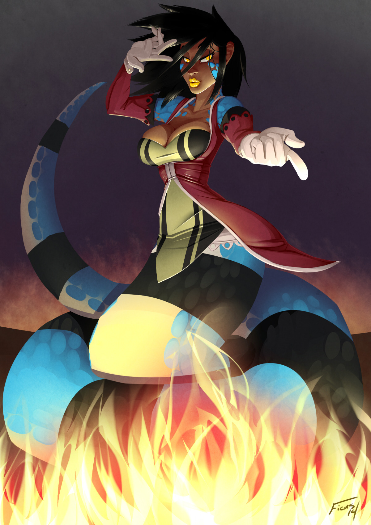 drmalpractice:  Wanted to practice some digital painting with fun lighting, and it