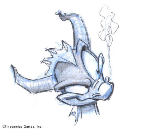 eatmyvision: Original Character Design of Spyro from Insomniac Games! I grew up playing the Spyro ga