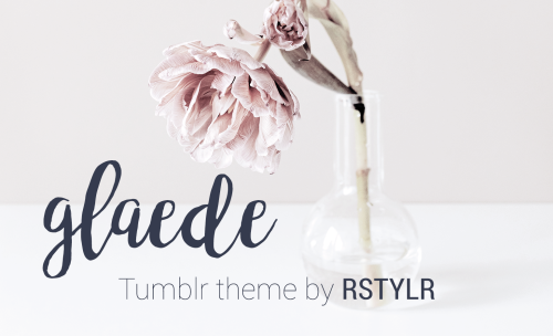 rstylr: Glaede — a responsive single-column theme static preview | download code A single-colu