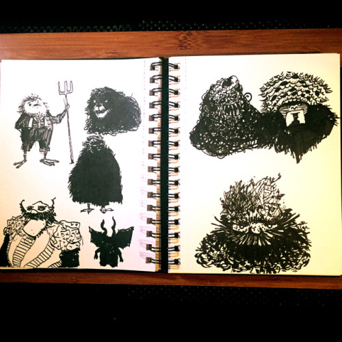 some Doodles made with ink