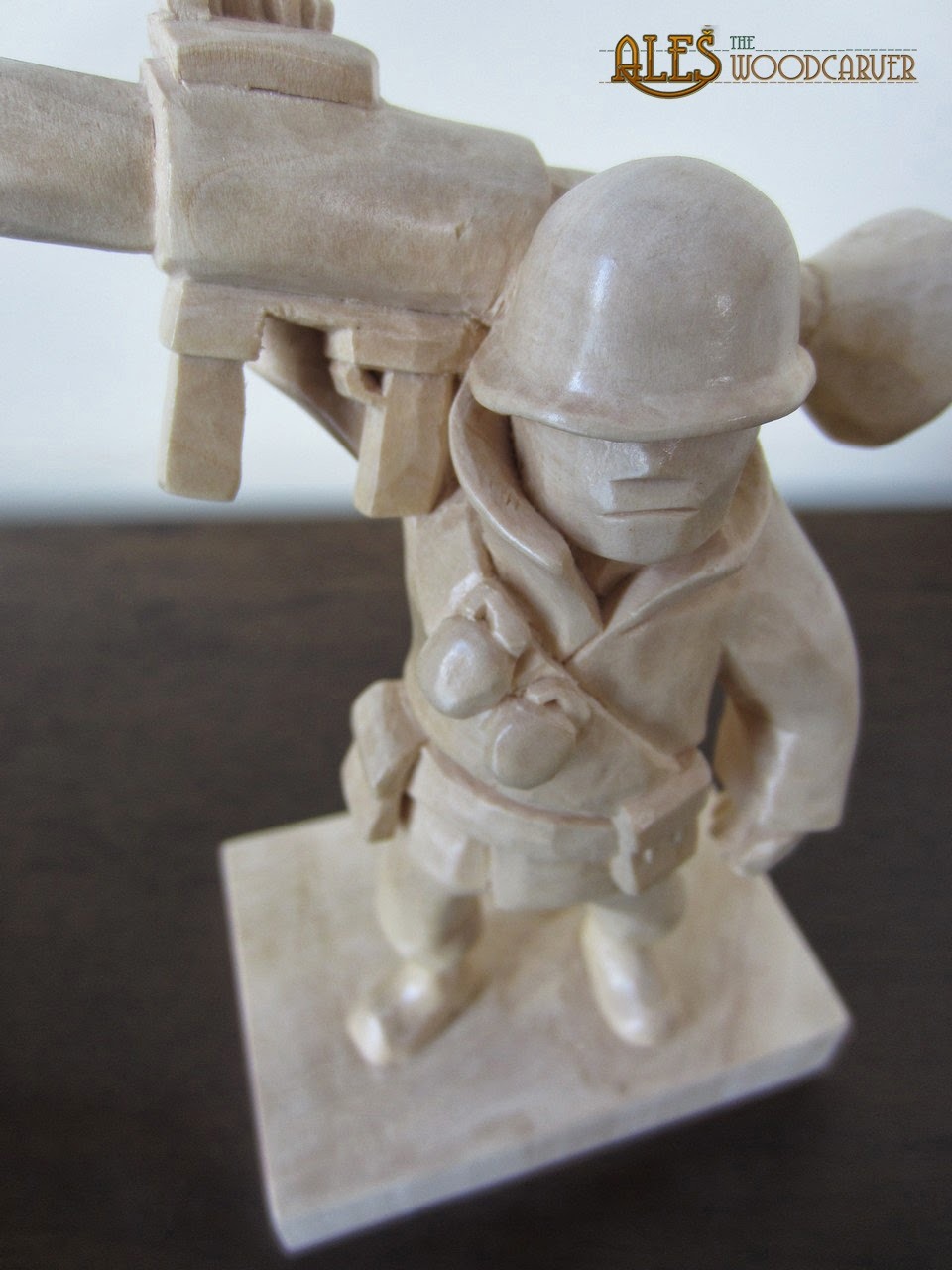 hastyslam:  6.5” basswood figure of Soldier from Team Fortress 2. Fully hand carved