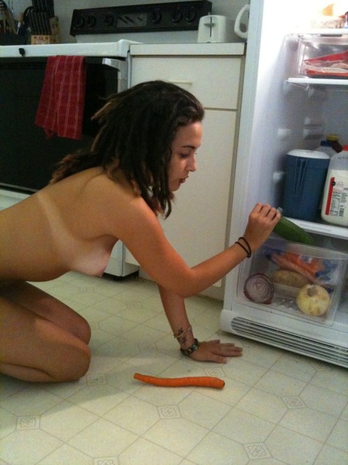 Porn Pics mylovesamonster:  Kitchen Nude. Cannibal