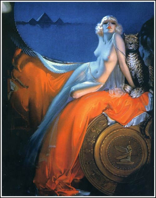 leprincelointain:Rolf Armstrong (1889-1960), Cleopatra - 1930