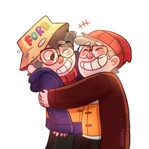 maryomahmed:  Stan is very happy because Ford is wearing the hat that he made for him :3 (look at ho