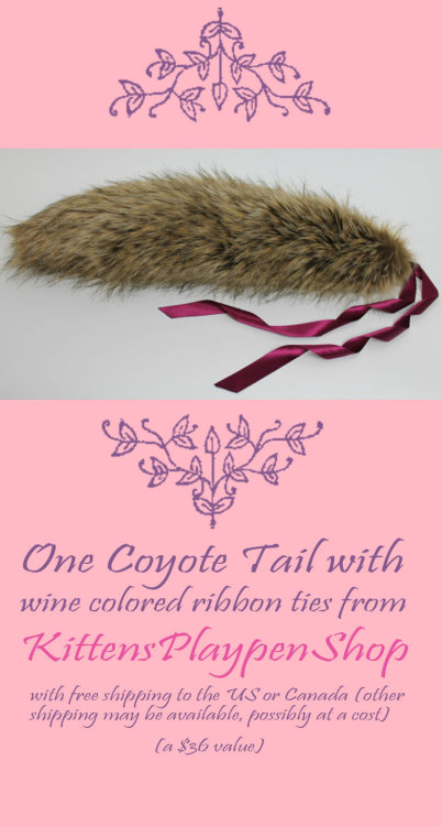 good-dog-girls:  Presenting: Good-Dog-Girls’ 2000 Follower Giveaway To Celebrate getting over 2000 followers, we will be giving away several petplay and dog girl related prizes! Prizes Include: 1 Wolf Tail from @littleqsoddities‘ Etsy Shop 1 Coyote