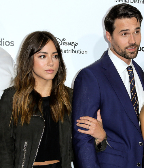 Chloe Bennet and Brett Dalton at The Disney Upfronts 2015