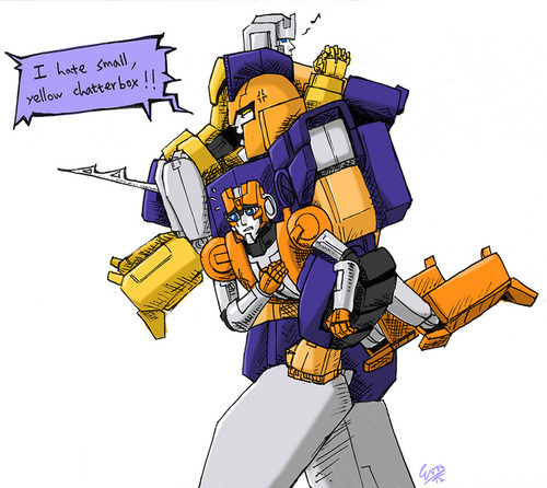 windwave:  eabevella:  Xaaron/Impactor/Rung They are kind of cute together XD I draw the weirdest thing at work.  poor Impactor xD