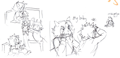 aei-sb:and finally….I had a weird dream where Temmie was Nepeta’s baby and Kanaya stole it to explor