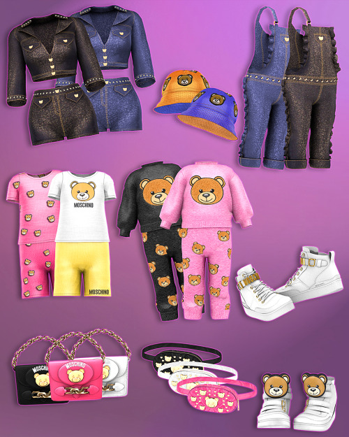 MOSCHINO COLLECTION (SIMS 4)Adult &amp; Toddler  •Clothes•Acessories•ShoesMo