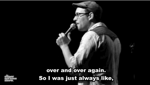 stand-up-comic-gifs:  I played football actually. Did anybody else here play football?