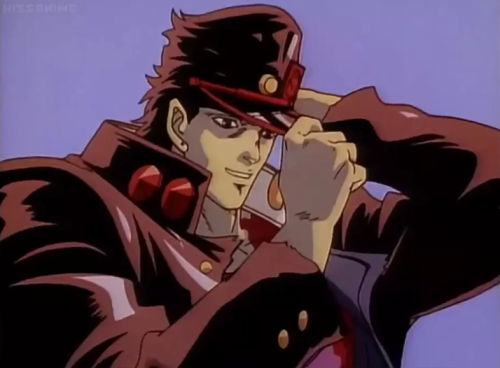 batter-sempai: piplupofficial: this is the rare smiling ova jotaro reblog and you will receive happi