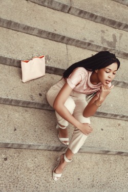 lulamawolf:  S O F T |  I have started getting ready for Mercedes Benz Fashion Week with my faves at Superbalist.com, I am currently obsessed with long sleeves and soft pinks.   Photo by : Lebo Lukewarm