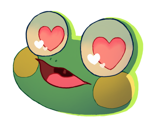 zoappra:transparent froggo in love &lt;3