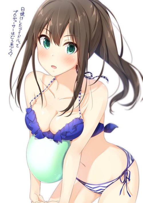 macharge: &ldquo;プロデューサーの好みの日焼け具合が気になる水着しぶりん t.co/XBL2jdEDwr&rdquo;