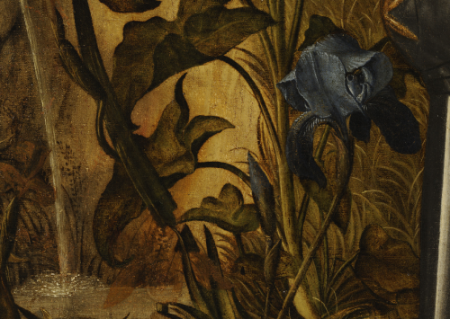 renaissance-art:  Vittore Carpaccio c. 1510 Young Knight in a Landscape (detail) 