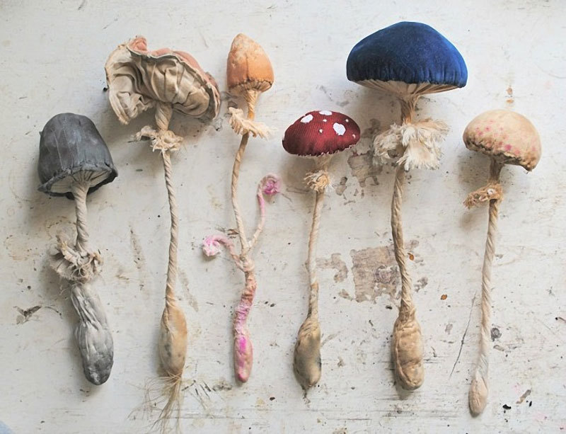 mayahan:  Textile creations using recycled materials by artist Mister Finch based