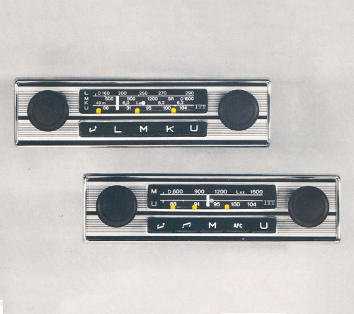 ITT Schaub Lorenz, TS 402 automatic car radio, 1969. Germany. Source