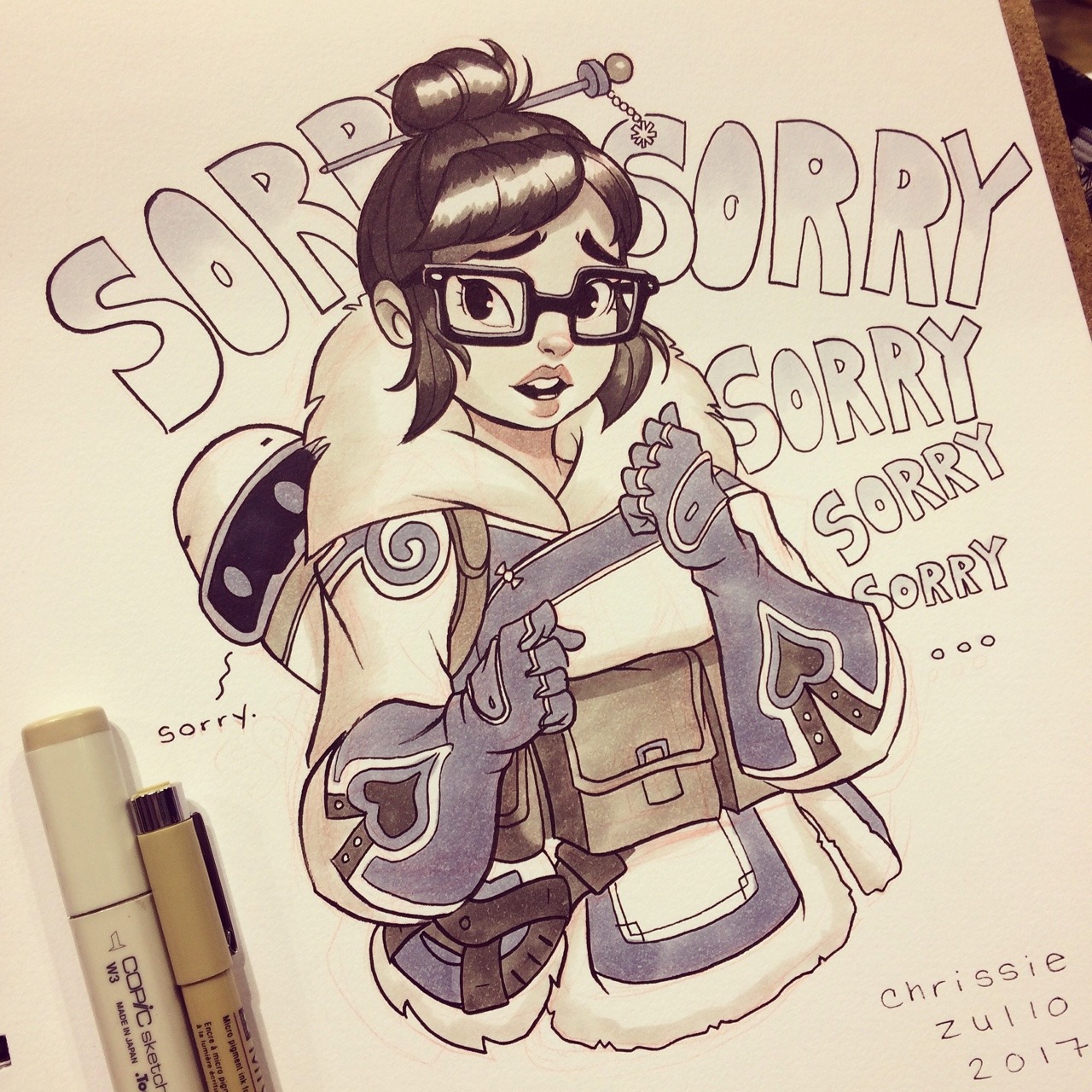 chrissiezullo:First commission at C2E2. Oh Mei.