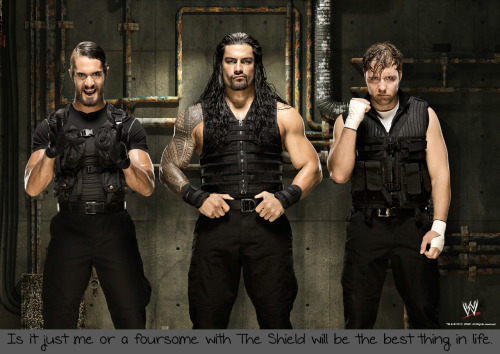 Is it just me or a foursome with The Shield will be the best thing in life .