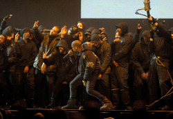 Kanye performing All Day at the BRIT Awards