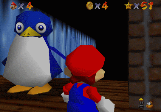 kaigen-apple: suppermariobroth: In Super Mario 64, some non-playable characters keep blinking even when the game is paused. 