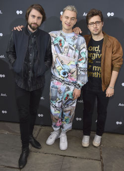 yearsblog:  Mikey Goldsworthy, Olly Alexander and Emre Turkmen of Years &amp; Years attend the AOL NewFront 2016 at Seaport District NYC on May 3, 2016 in New York City. 