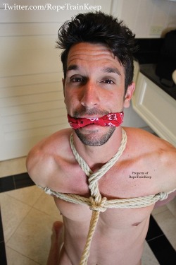 ropetrainkeep:Even though his Spanish accent was intoxicating, I didn’t see any reason to feature it in our bondage session, hello?  