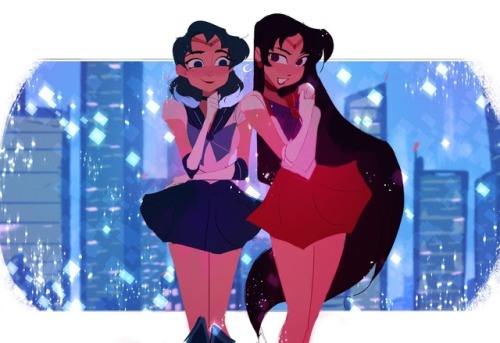 zachsgotyourback:sailor mercury and sailor mars honestly always hold a special place in my heart.